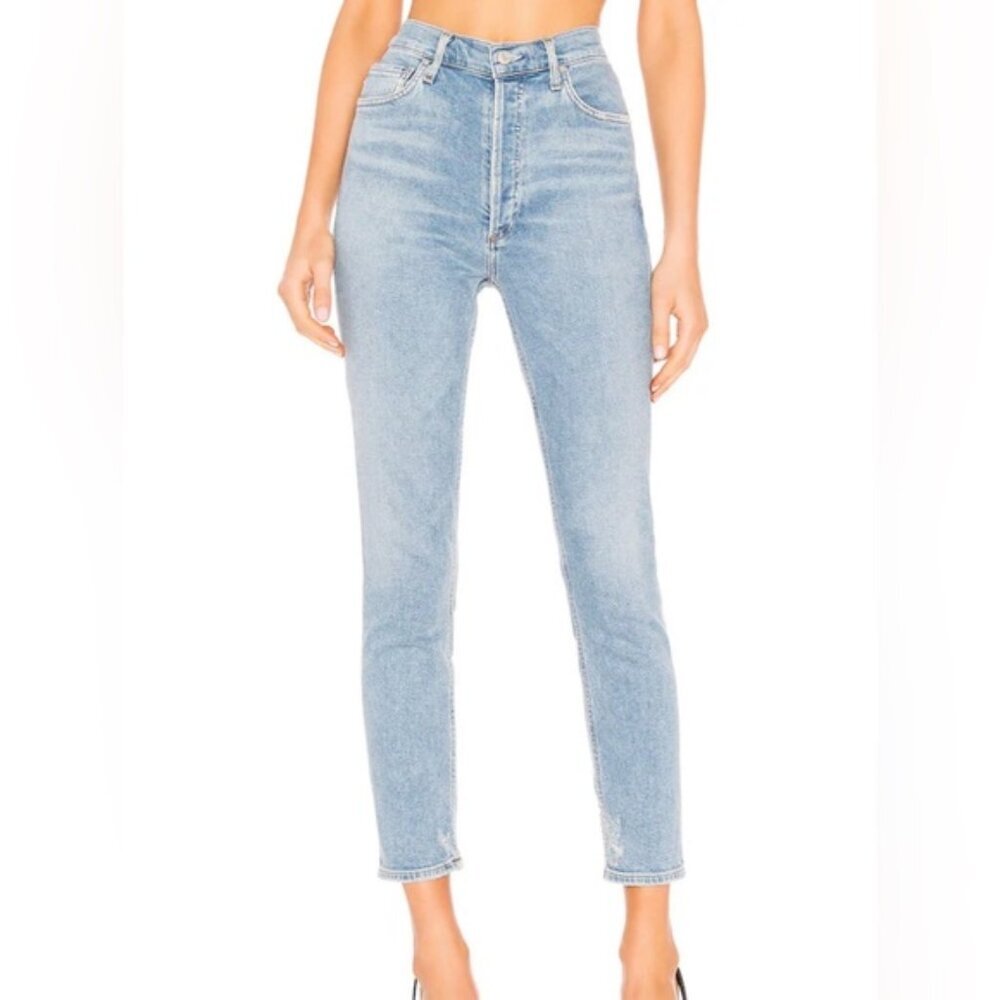 Agolde Nico High Rise Slim Jeans Embark Wash